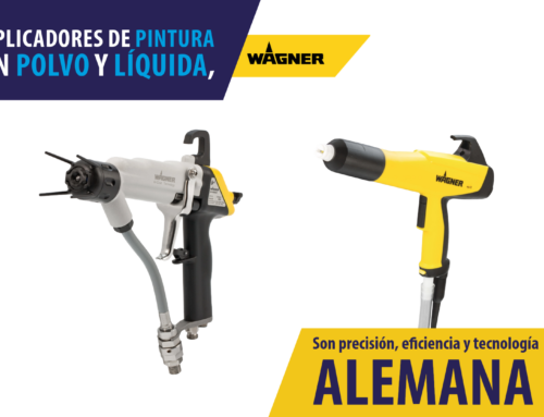 Aplicadores de pintura en polvo y líquida, marca WAGNER: Son precisión, eficiencia y tecnología Alemana.